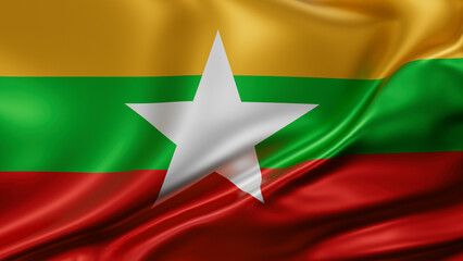Myanmar national flag - 508764221