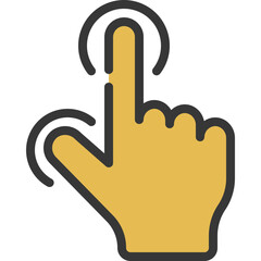 Obraz premium Finger And Thumb Tap Icon