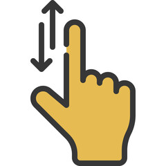 Up And Down Scrolling Icon