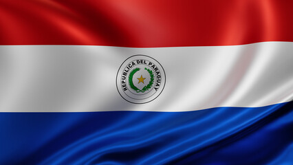 Obraz premium Paraguay national flag