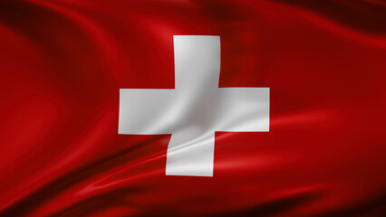 Fototapeta premium Switzerland national flag