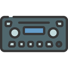 Car Radio Icon