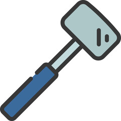 Metal Block Hammer Icon