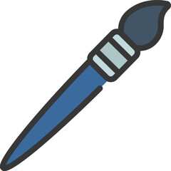 Thin Paint Brush Icon