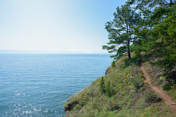 Great Baikal Trail. Popular route along lake Baikal shore from Listvyanka to Big Koty. © Иван Грабилин