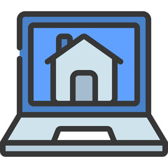 Laptop Home Icon