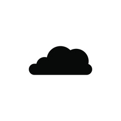 simple icon of clouds above the sky