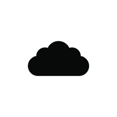 simple icon of clouds above the sky