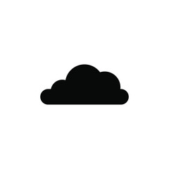 simple icon of clouds above the sky