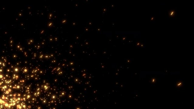 glowing sparks animation backdrop trailer loop