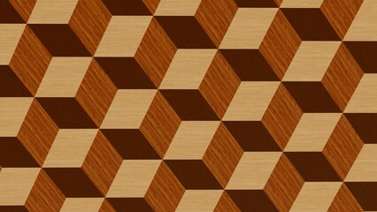 Texture background geometric pattern wood decor 3d render