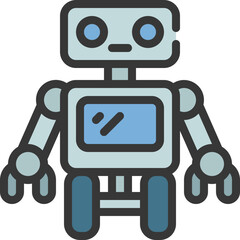 Wheel Robot Icon