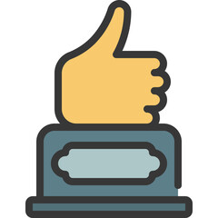 Thumbs Up Award Icon