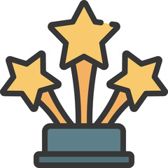 Three Stars Award Icon