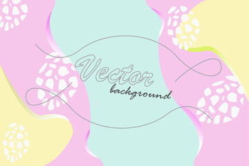 Background Vector Fullcolor With Floral Silk Modern Landscape