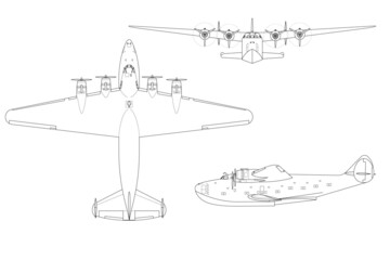 Hidroavión de hélice cuatrimotor Boeing 314 Clipper