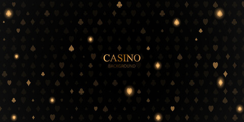 VIP vector illustration of a casino game background with playing equipment.
