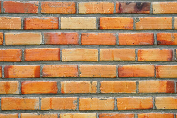 Obraz premium wide old red brick wall texture background home or office design backdrop