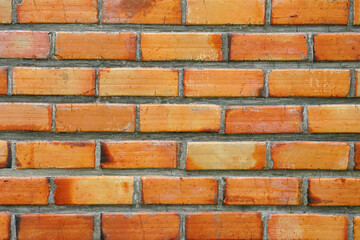 wide old red brick wall texture background home or office design backdrop