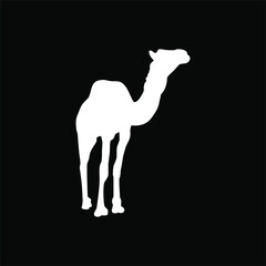 Camel Silhouette for Logo or Graphic Design Element. Vector Illustration