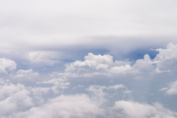 nature abstract background of soft pastel fluffy clouds and sky 