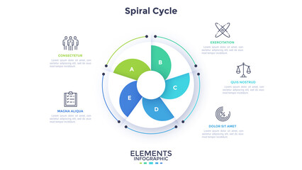 Modern Infographic Vector Futuristic Template