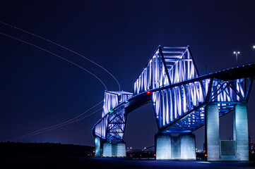 夜のゲートブリッジ
