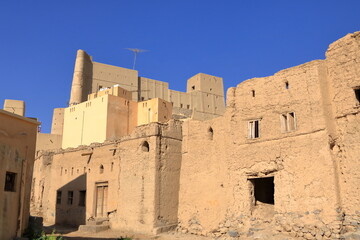 Ruins beside the Bahla fort in Oman
