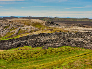 Fototapeta na wymiar Zonas secas de Islandia