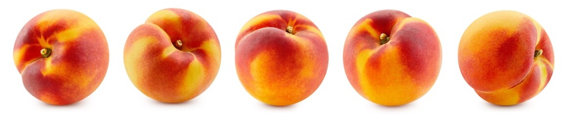 Peach isolated on white background