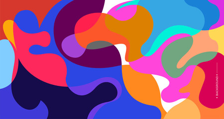 Colorful abstract liquid and fluid background for banner