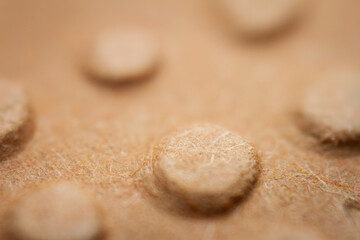 Extreme macro of embossed brown paper