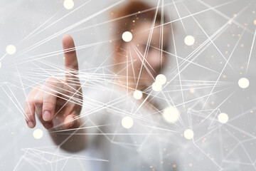 conference Digital Network and data concept 3d