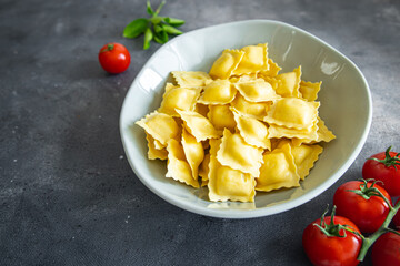 ravioli fresh healthy meal food snack on the table copy space food background rustic top view