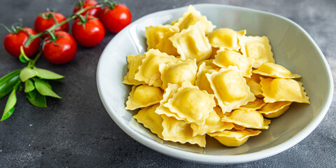 ravioli fresh healthy meal food snack on the table copy space food background rustic top view