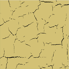 Badlands. Desert. Cracks in the ground.