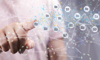 Ui of Cloud Computing Technology Internet Storage Network Concept