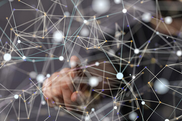 conference Digital Network and data concept 3d