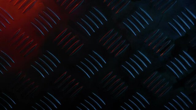 Orange Light Flashing On Metal Grid Loop