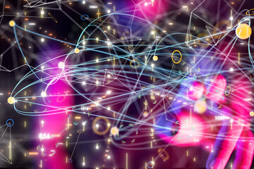 Business intelligence analyst dashboard on virtual