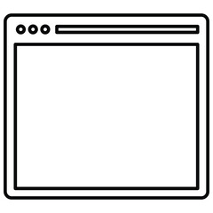 Webpage Vector icon which is suitable for commercial work

