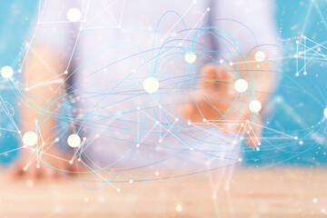 conference Digital Network and data concept 3d