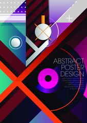 Retro abstract design are applicable for using on poster, flyer and other creative applications