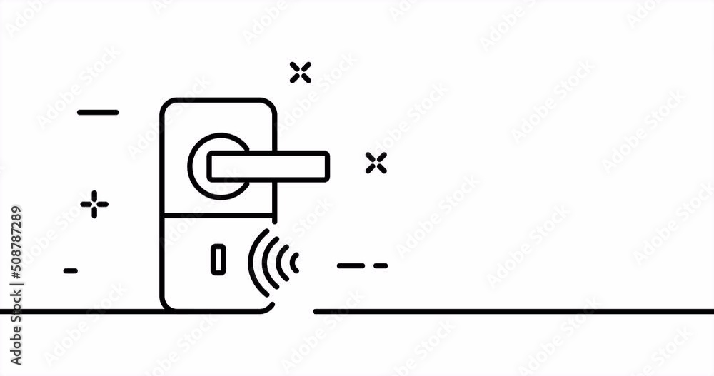 Poster continuous line art drawing technology. single line drawing, solid line. animation of one line entry