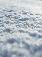 sparkling snow ice crystals  frost close up winter blue white christmas