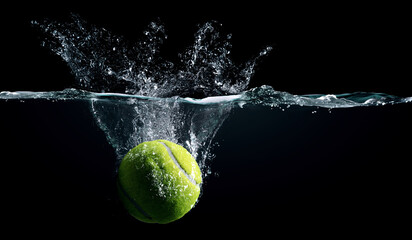Tennis Ball image . Mixed media