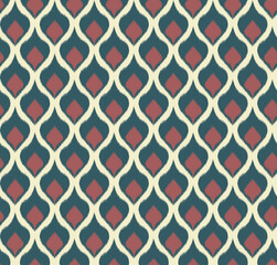 Fototapeta premium Beautiful and embelished ikat and geometrical pattern