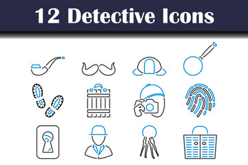 Detective Icon Set