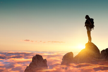 Young traveler exploring the world concept