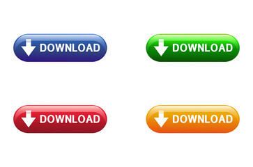 Fototapeta premium Download icons,signs for sociel media isolated on white background.Vector design
